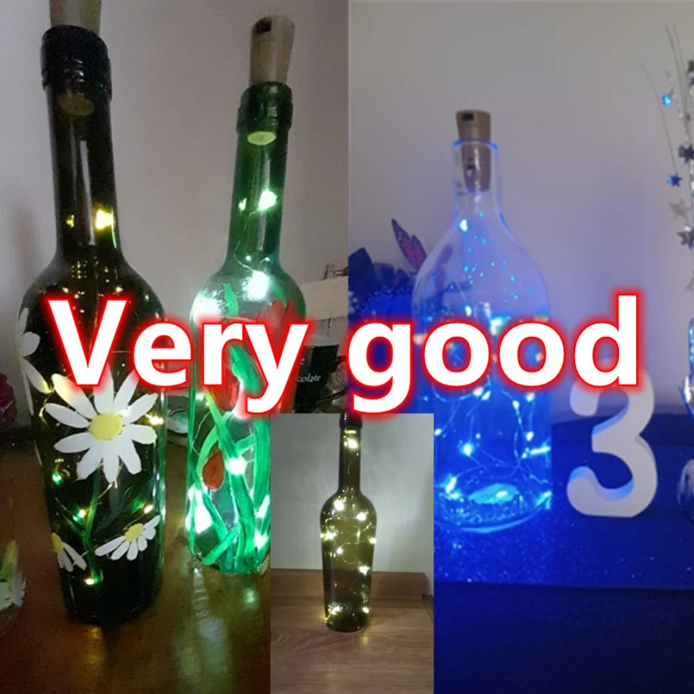 LED Wine Bottle Lights with Cork,1/2/3M Cork Lights Fairy Mini String Lights for Liquor Bottles Crafts Party Wedding Decoration