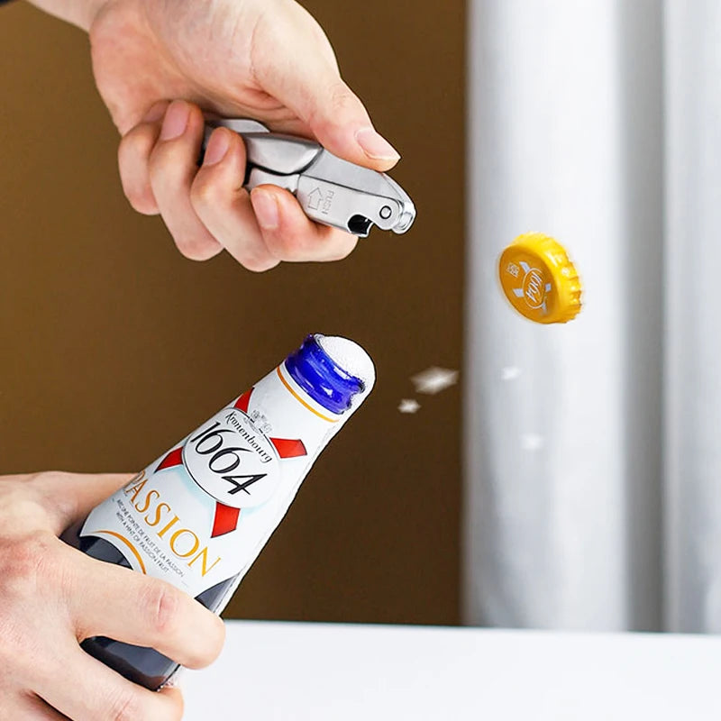 Wine Bottle Opener,Professional Waiters Corkscrew,Solid Wood Handle Wine Corkscrew with Beer Bottle Opener & Foil Cutter